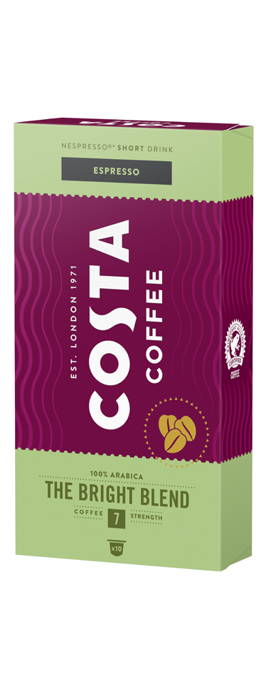 Costa Coffee Bright Blend capsules