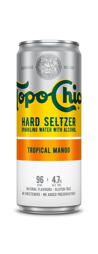 Topo Chico Tropical Mango can