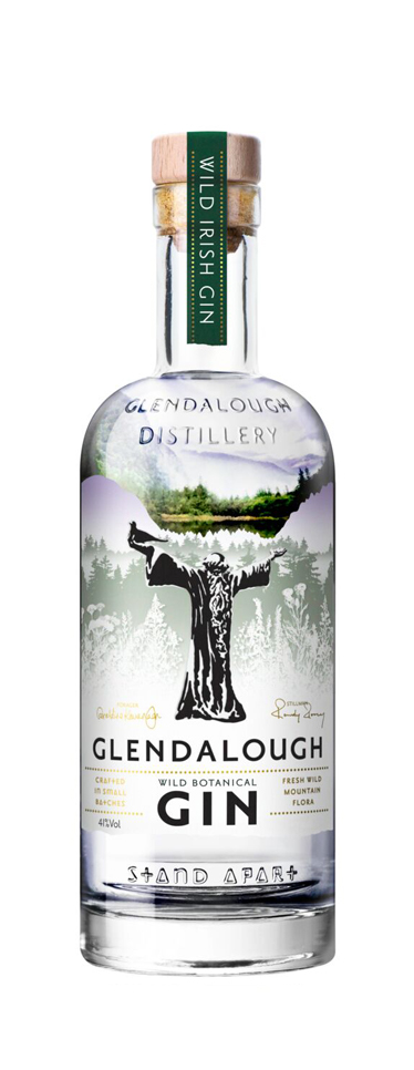 Glendalough Wild Botanicals Gin glass bottle