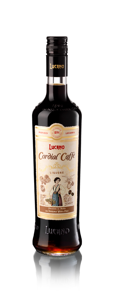Lucano Cordial Caffé glass bottle