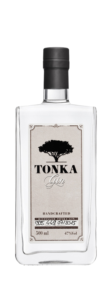Tonka Gin glass bottle