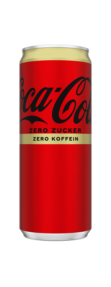 Coca-Cola zero sugar zero caffeine can