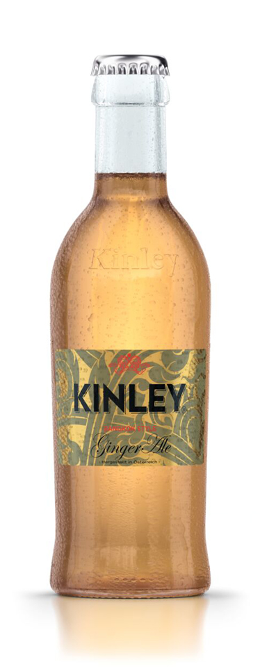 Kinley Ginger Ale returnable glass bottle