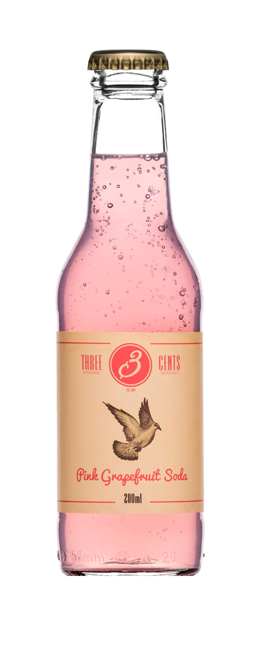 Three Cents Pink Grapefruit Soda