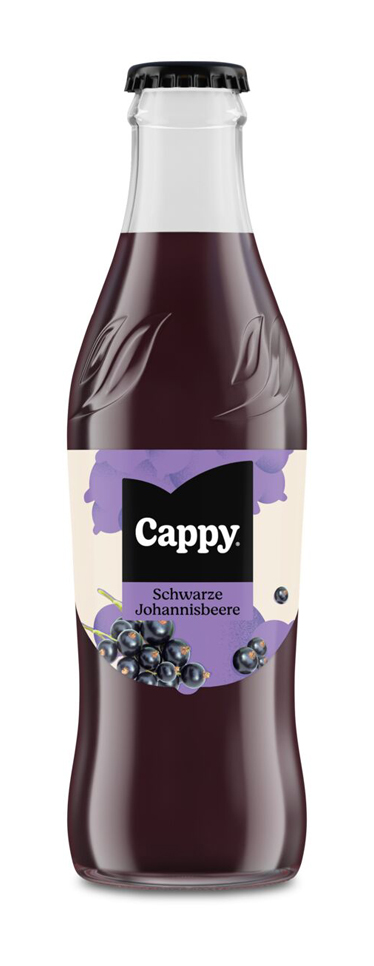 Cappy Black Currant returnable glass bottle