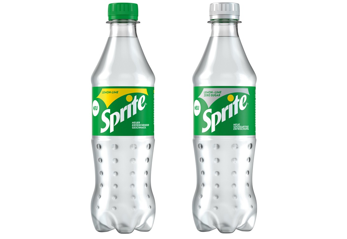 Sprite regular und Sprite zero in der 0,5 L PET-Flasche 
