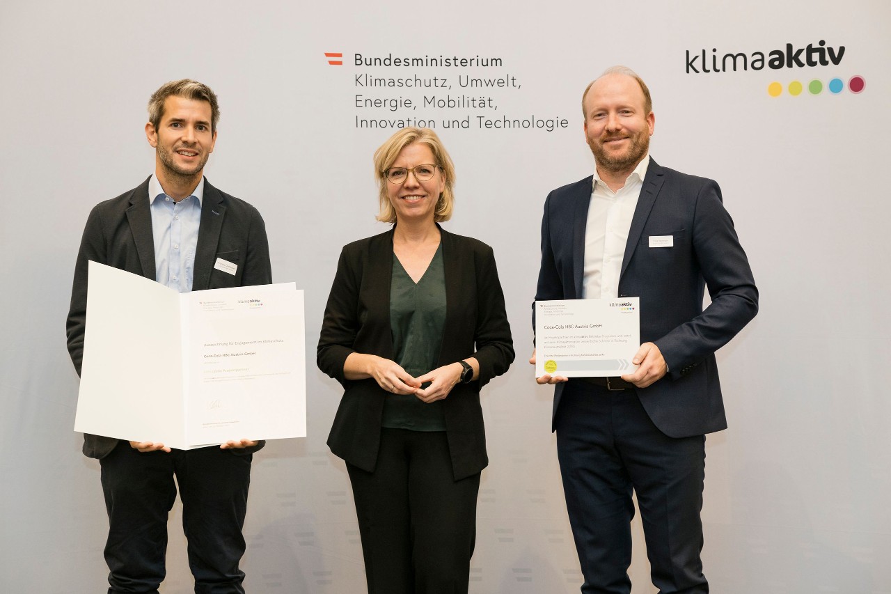 Coca-Cola HBC Österreich ist kimaaktiv-Partner