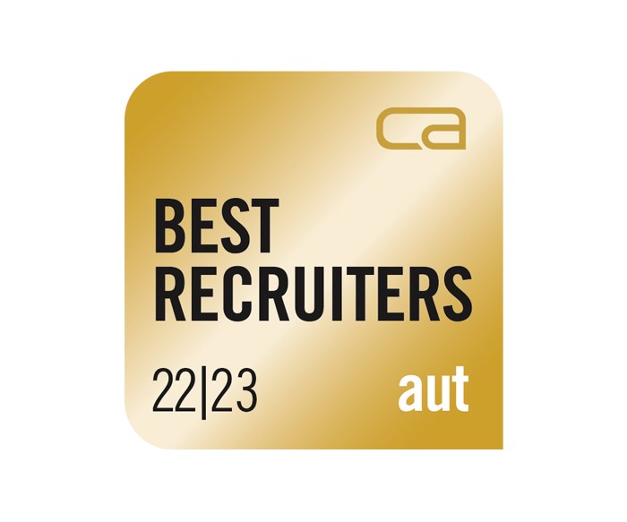 Best Recruiter seal in gold