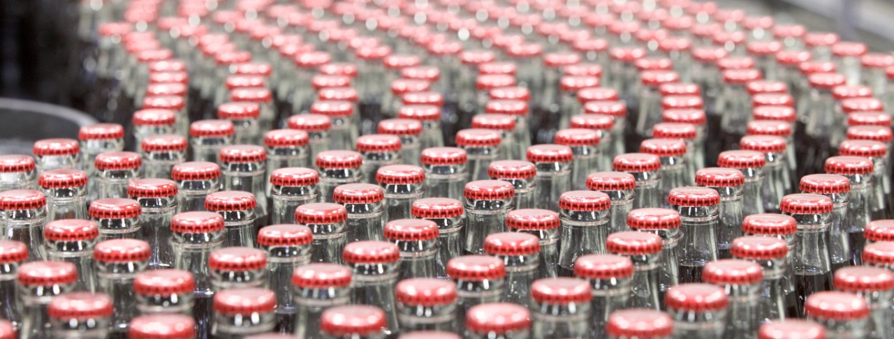 Coca-Cola returnable glass bottles