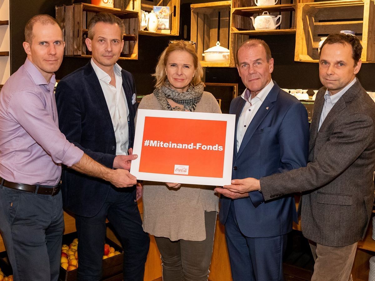 #Miteinand-Fonds: 100.000 Euro Soforthilfe von Coca‑Cola Österreich