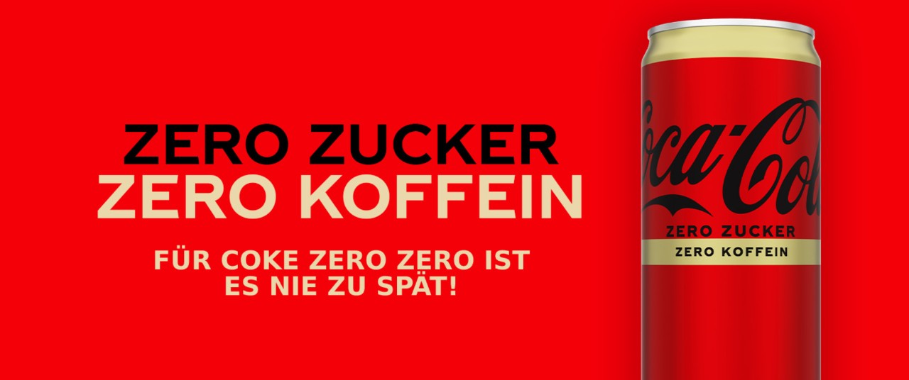 Coca-Cola zero Zucker zero Koffein 