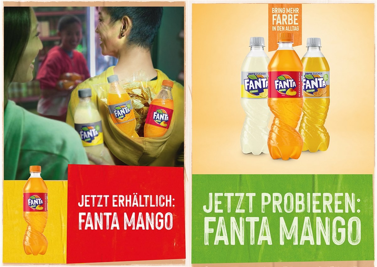 Das neue Fanta Mango sorgt für Sommer-Feeling in Flaschenform