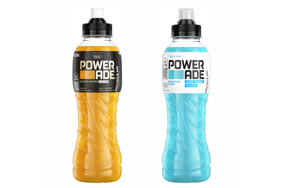 POWERADE Golden Mango und Mountain Blast Zero Zucker