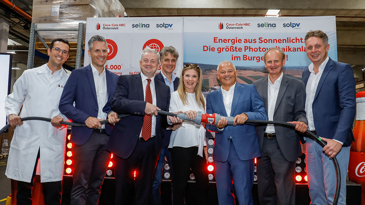 Coca‑Cola HBC Österreich nimmt größte Photovoltaikanlage im Burgenland in Betrieb