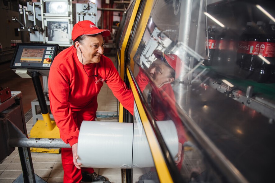 Employee in the production plant